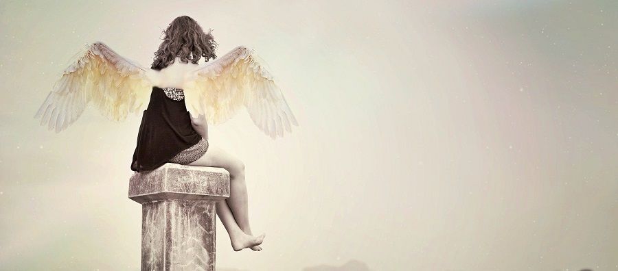 sitting guardian angel